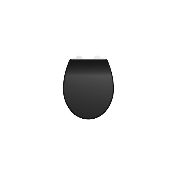 Abattant Wc En Thermodur - Fermeture Progressive Et Déclipsable Dolceo Noir Mat