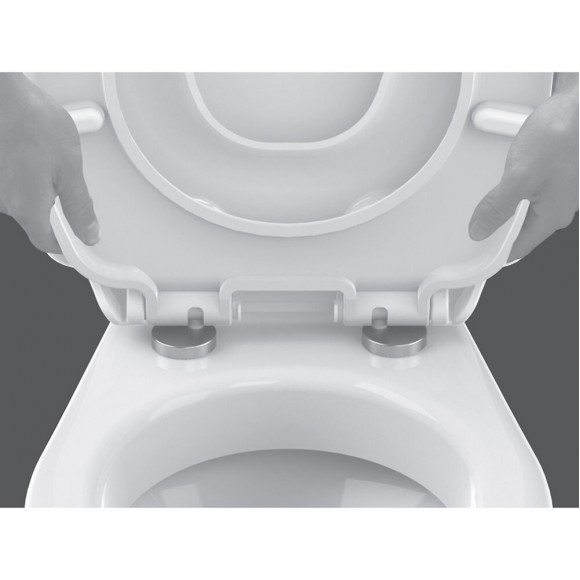 Abattant Wc À Fermeture Progressive Et Réducteur Enfant Amovible Kids