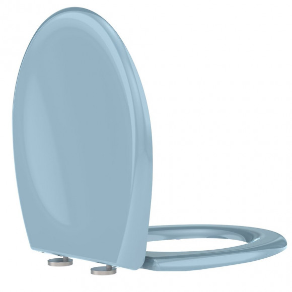 Abattant Wc À Fermeture Progressive Et Déclipsable Boreo Bleu Denim