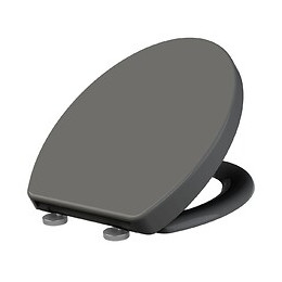 Abattant Wc À Fermeture Progressive Et Déclipsable Ekla Gris Anthracite