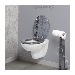 Abattant Wc En Mdf - Fermeture Progressive Grafic Line