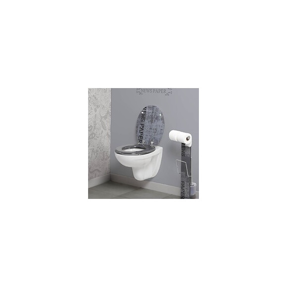 Abattant Wc En Mdf - Fermeture Progressive Grafic Line