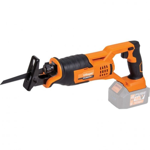 Scie Sabre Sur Batterie Sans Fil 18v Coupe 15 Cm Fuse Vln 1520 Villager Sans Batterie Ni Chargeur