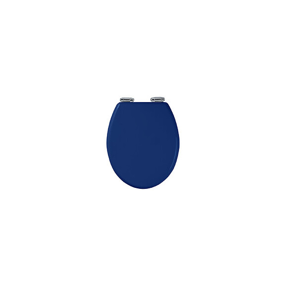 Abattant Pour Wc Bleu - En Mdf Et Charnières En Métal - Blue