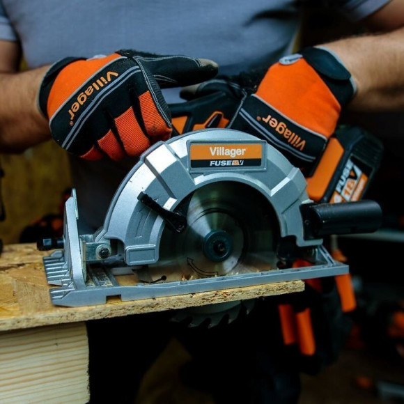 Scie Circulaire Sur Batterie Sans Fil 18v 165 Mm Fuse Vln 1620 Villager Sans Batterie Ni Chargeur