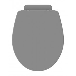 Abattant Wc En Bois Compressé - Fermeture Progressive Déclipsable Kozi Gris Brillant