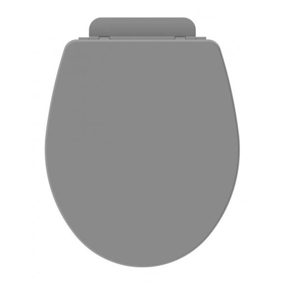 Abattant Wc En Bois Compressé - Fermeture Progressive Déclipsable Kozi Gris Brillant