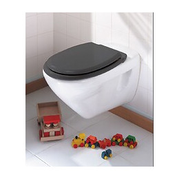 Abattant Wc En Bois Compressé Déclipsable Atlas Gris