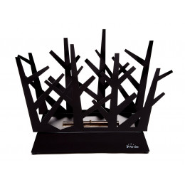 Cheminée Bioéthanol De Table Conception Unique En Acier Émaillé Noir