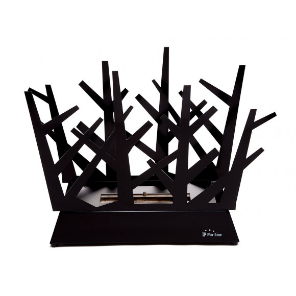 Cheminée Bioéthanol De Table Conception Unique En Acier Émaillé Noir