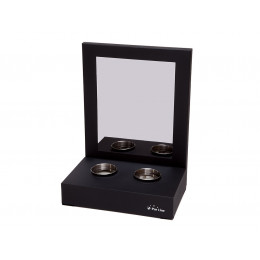 Cheminée Bioéthanol Au Design Innovant Équipée D'un Miroir