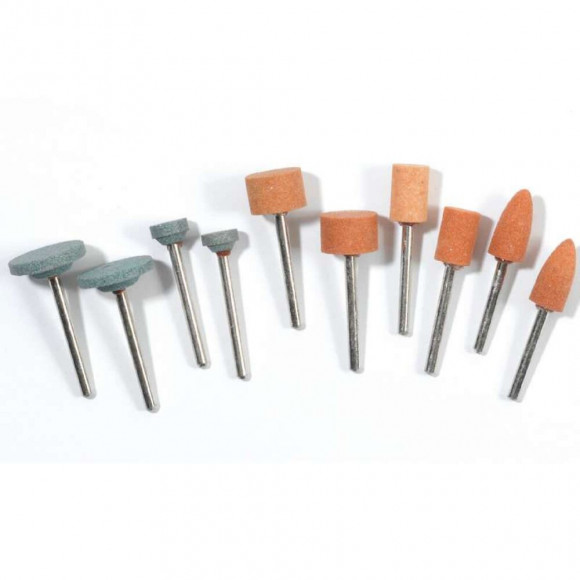 Lot De 10 Mini Accessoires Pour Meulage Et Affûtage