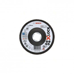 Plateau À Lamelles Bosch Professional X-lock X571 Best For Metal Ø 125 Mm - Taille - Grain 80