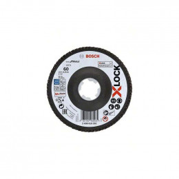 Plateau À Lamelles Bosch Professional X-lock X571 Best For Metal Ø 125 Mm - Taille - Grain 60