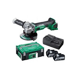 Meuleuse Hikoki G18dbbvl Brushless Li-ion 18 V 125 Mm 2 X 5.0ah En Hitcase