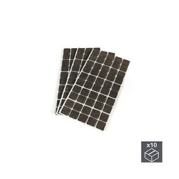 Emuca Patins En Feutre Adhésifs Pour Meubles, Carrés, 20 X 20 Mm, 1.500 Ut.