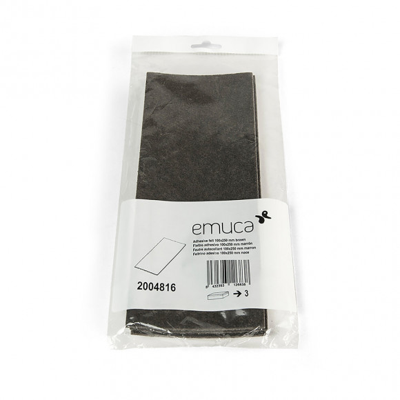 Emuca Patins En Feutre Adhésifs Pour Meubles, Rectangulaires, 100 X 250 Mm, 30 Ut.