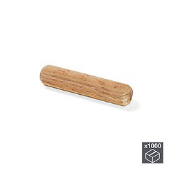 Emuca Tourillons, D. 10 Mm, 40 Mm, Bois, 1.000 Ut.