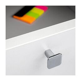 Emuca Poignée Pour Meuble, Zamak, Chromé, 25 Ut.