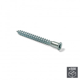 Emuca Vis Autotaraudeuse, À Tête Plate Allen, D. 5 Mm, 50 Mm, Acier, Zingué, 500 Ut.