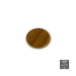 Emuca Pastille Cache-vis, Adhésive, D. 20 Mm, Marron, 900 Ut.