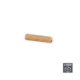 Emuca Tourillons, D. 6 Mm, 30 Mm, Bois, 1.000 Ut.