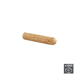 Emuca Tourillons, D. 8 Mm, 35 Mm, Bois, 1.000 Ut.