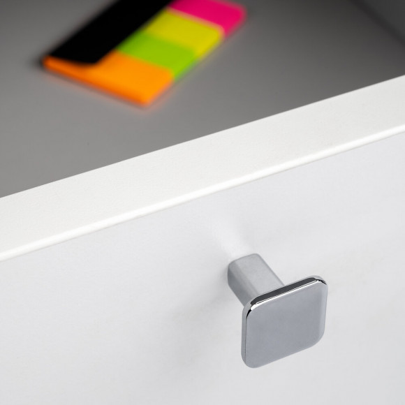 Emuca Poignée Pour Meuble, Zamak, Chromé, 25 Ut.