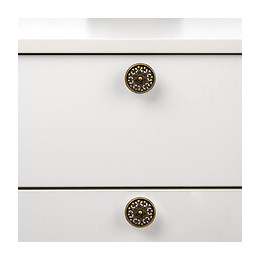 Emuca Poignée Pour Meuble, Zamak, Bronze, 25 Ut.