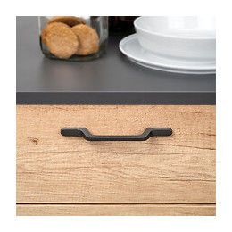 Emuca Poignée Pour Meuble, Entraxe 160 Mm, Aluminium, Gris Foncé, 25 Ut.