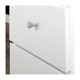 Emuca Poignée Pour Meuble, D. 16 Mm, Zamak, Chromé, 25 Ut.