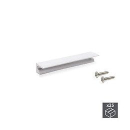 Emuca Poignée Pour Meuble, Entraxe 64 Mm, Aluminium, Anodisé Mat, 25 Ut.