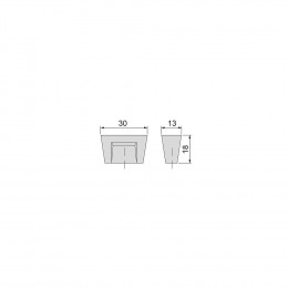 Emuca Poignée Pour Meuble, D. 41 Mm, Zamak, Chromé Mat, 25 Ut.