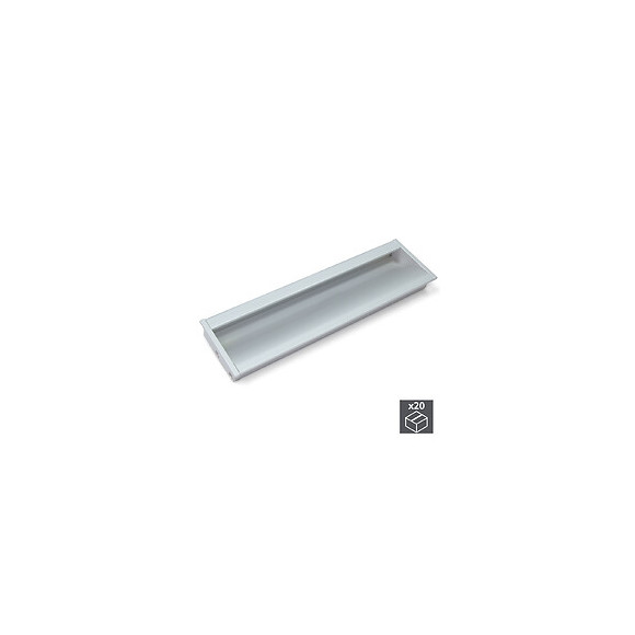 Emuca Poignée Pour Meuble, Entraxe 160 Mm, Aluminium, Anodisé Mat, 20 Ut.