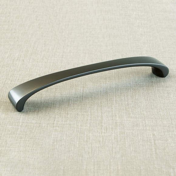 Emuca Poignée Pour Meuble, Entraxe 128 Mm, Zamak, Couleur Titane, 20 Ut.