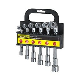 6 Clés À Pipe : 8 / 10 / 12 / 13 / 14 / 17 Mm