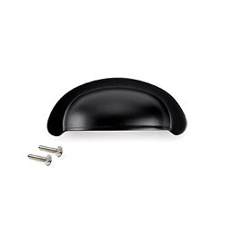 Emuca Poignée Pour Meuble Marrakech, 64, Peint En Noir, Zamak