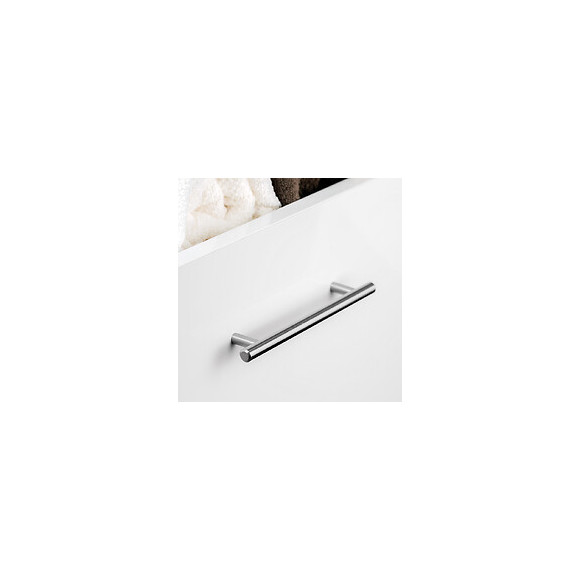 Emuca Poignée Pour Meuble Orlando, 160, Nickel Satiné, Acier