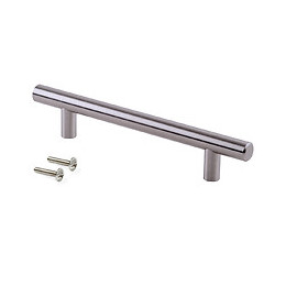 Emuca Poignée Pour Meuble Orlando, 384, Nickel Satiné, Acier