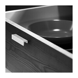 Emuca Poignée Pour Meuble Glasgow, 64, Anodisé Mat, Aluminium