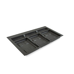 Emuca Base Pour Poubelles Pour Tiroir De Cuisine, Module 800mm, Gris Antracite