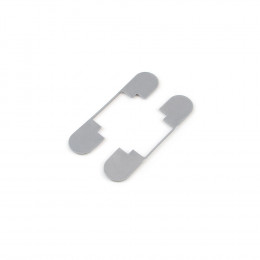 Emuca Charnière Invisible Pour Portes, Charge De 40 Kg, Ouverture De 180º, Zamak, Gris Métallisé, 2 Un.