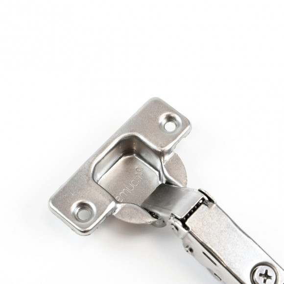 Emuca Charnière, D. 35 Mm, Droite Pour Montage En Applique, Fermeture Amortie, Ouverture 105º, Avec Embase, 20 Ut.