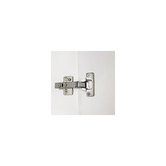 Emuca Charnière, D. 35 Mm, Droite Pour Montage En Applique, Fermeture Amortie, Ouverture 105º, Avec Embase, 20 Ut.