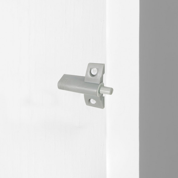 Emuca Piston Amortisseur Pour Porte À Charnières, Fermeture En Douceur, Plastique, Gris, 10 Ut.