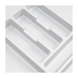 Emuca Range-couvert Optima Pour Tiroir De Cuisine Vertex/concept 500, Module 900 Mm .panneau 16mm, Plastique, Blanc