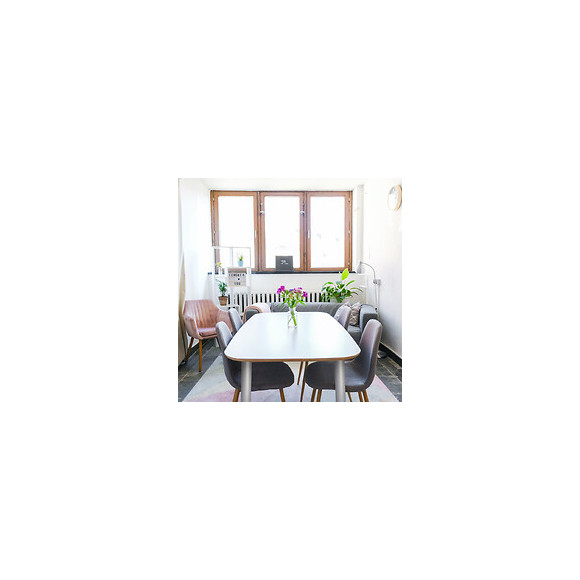 Emuca Pied Pour Table, D. 80 Mm, Réglable 710 - 730 Mm, Aluminium, Anodisé Mat