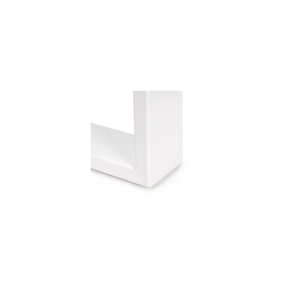 Emuca Jeu De Deux Pieds Square Rectangulaires Pour Table, Largeur 800 Mm. Peints En Blanc.