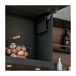 Emuca Compas Pour Portes Relevables, Force 960 - 2040, Acier Et Plastique, Gris Anthracite