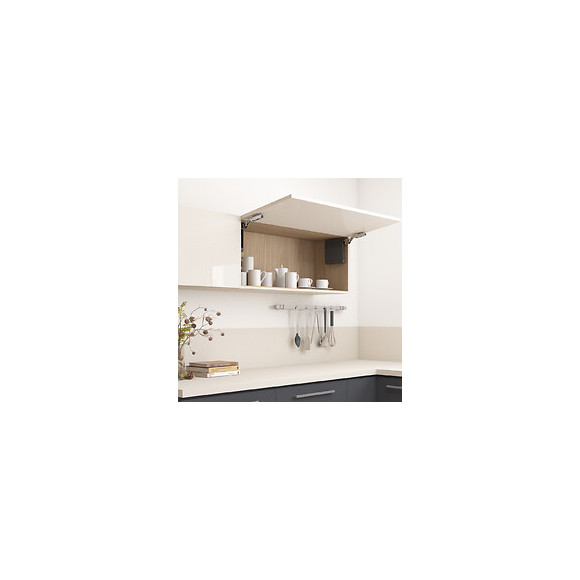 Emuca Compas Pour Portes Relevables, Force 960-2.350, Acier Et Plastique, Gris Anthracite